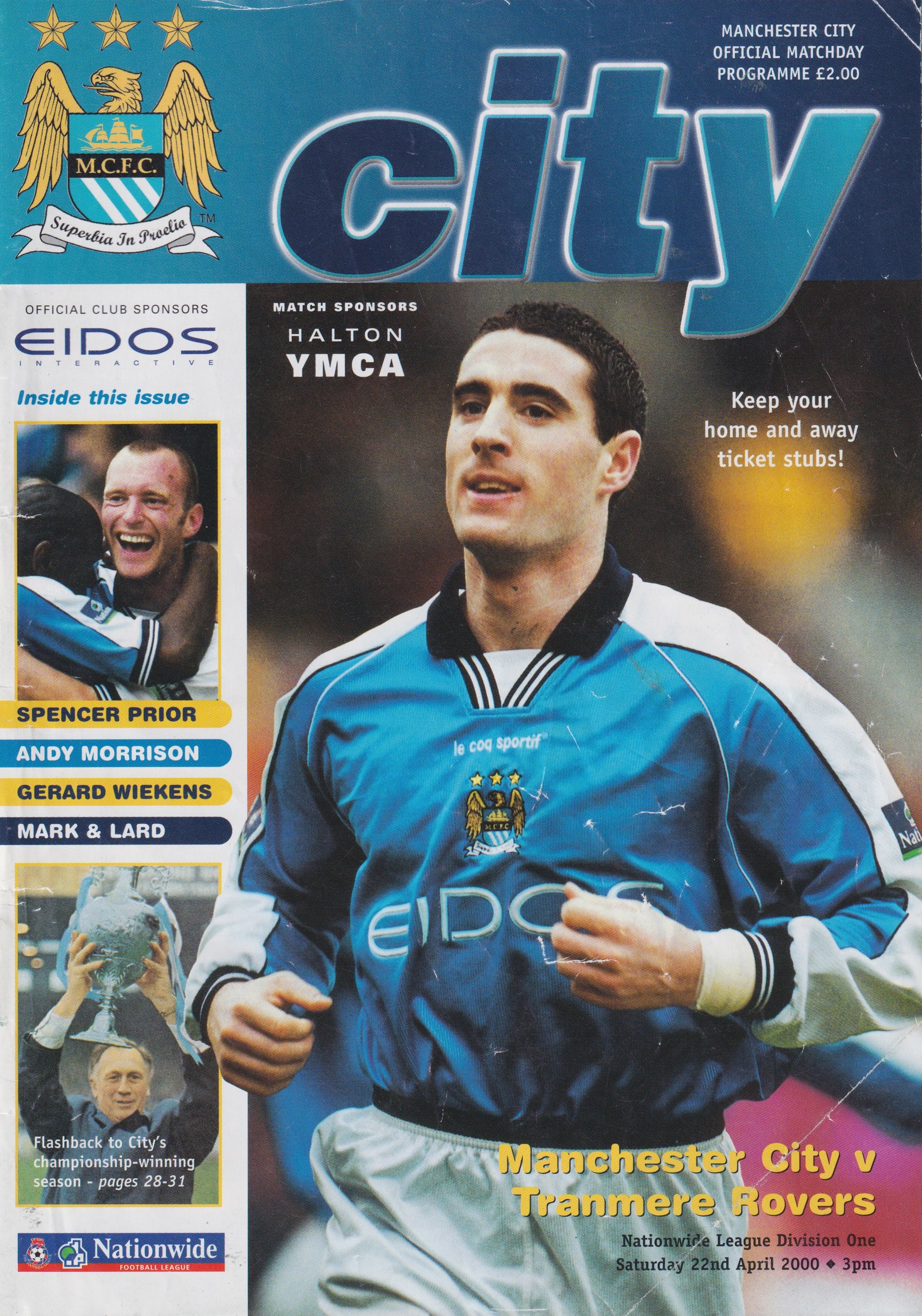 Manchester City v Tranmere Rovers match programme